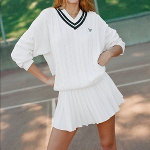 TNA White Tennis Skirt